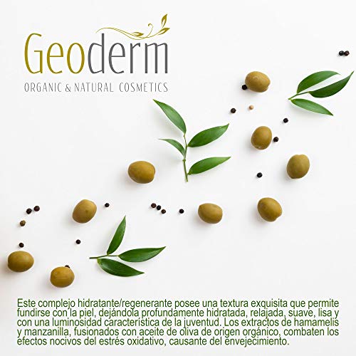 Crema Hidratante Facial Mujer | Crema Antiarrugas Con Rosa de Mosqueta + Vitamina E + Aceite de Oliva| Crema Ecológica Anti-edad y Antimanchas| Reafirma, Nutre y Rejuvenece| GEODERM