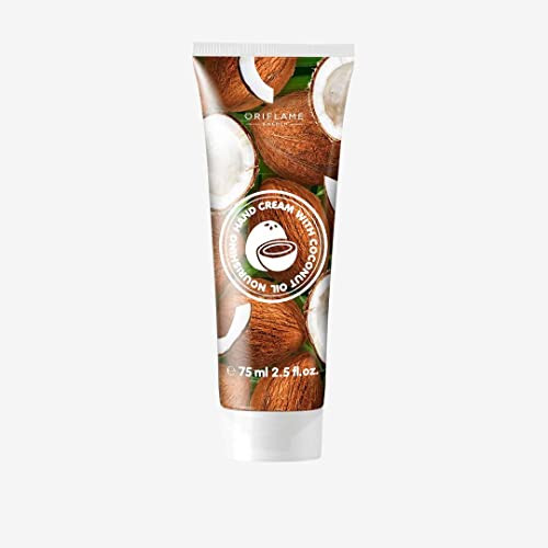 Crema Oriflame de manos, crema nutritiva con aceite de coco. 75ml