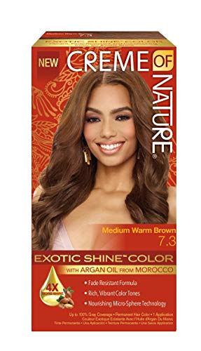 CREME OF NATURE ARGAN COLOR MEDIUM WARN BROWN 7.3