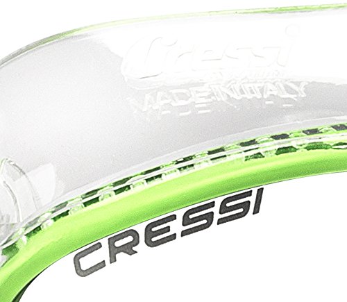 Cressi Kids Moon, Gafas de Snorkel Buceo para Niños, Verde, 7-15 Años