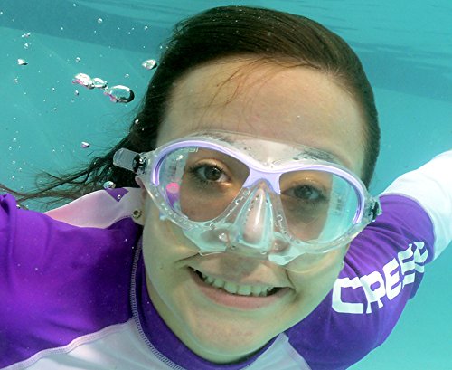 Cressi Kids Moon, Gafas de Snorkel Buceo para Niños, Verde, 7-15 Años