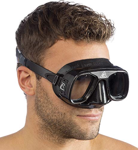 Cressi Tauchmaske Superocchio Gafas de Buceo, Unisex, Negro, Talla Única