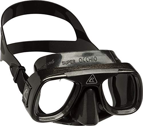 Cressi Tauchmaske Superocchio Gafas de Buceo, Unisex, Negro, Talla Única