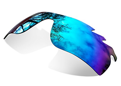 Cristales de Recambio Compatibles para Oakley Radarlock Vented, Transparentes, Ice Blue