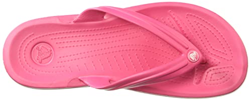 Crocs Crocband Flip, Zapatillas Unisex Adulto, Rosa (Paradise Pink/White), 38/39 EU