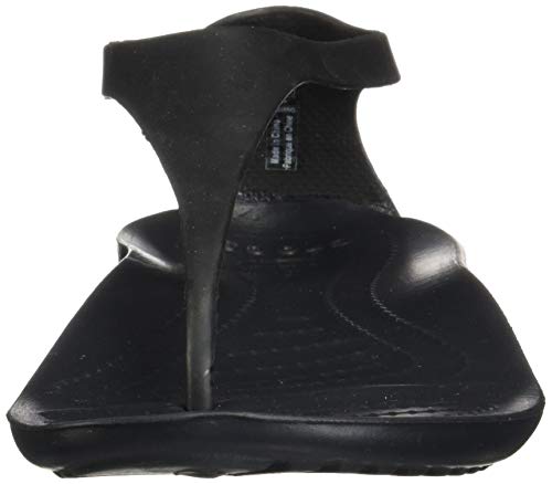 Crocs Sexi Flip Women Mujer Chanclas, Negro (Black/Black), 38/39 EU