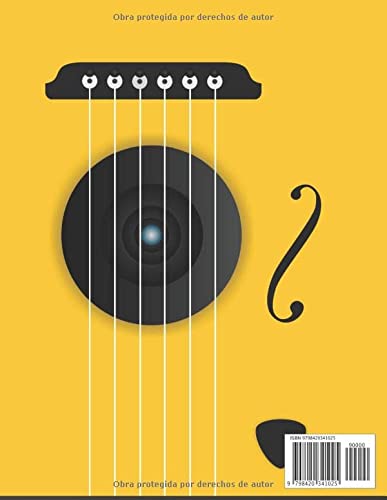 Cuaderno de tablaturas y acordes para Guitarra: para notas musicales , Cuaderno de música, Libro Tablaturas para guitarra 200 páginas 8.5 x 11 (21.59cm x 27.94cm)