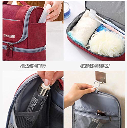 CYBERNOVA Bolsa de Aseo para Viajes, Kit Grande de Organizador cosmético Resistente al Agua, Bolsa de Aseo compacta Hombres y Mujeres (púrpura)