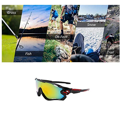 DAPAIZI Gafas De Sol Polarizadas, Gafas Protectoras Irrompibles Con UV 400, Gafas Protectoras Deportivas Para Mujeres Y Hombres En El Ciclismo, Pesca, Golf. (YJ-3)