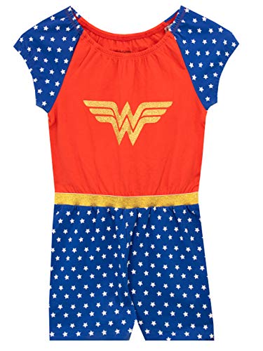 DC Comics Mono Corto para Niñas Wonder Woman Azul 9-10 años