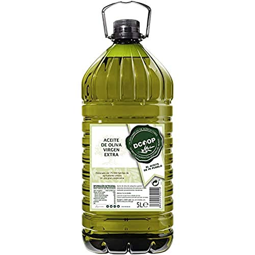 DCOOP Aceite de Oliva Virgen Extra - Coupage Estándar, Aceituna Hojiblanca, Sabor Frutado, Ideal Para Cocinar, Procedente de Nuestras Cooperativas, Garrafa 5 Litros