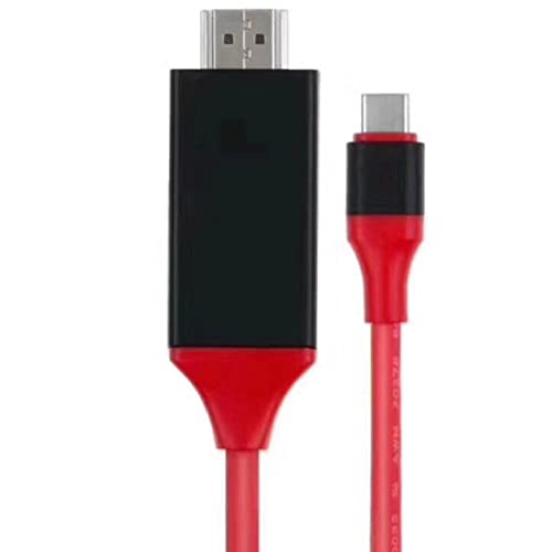 DDyna Tipo C a HDMI compatible con línea de alta definición Push Treasure Typc-C a HDMI Cable adaptador compatible con Mac-Book/S8 Cable adaptador