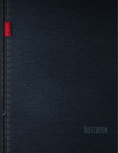 Denim Style: Wide ruled composition notebook: 110 lined paper wide-ruled notebook 8.5" x 11" school supplies