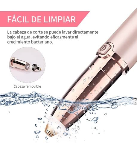 Depiladora Facial Mujer - Perfilador de Cejas - Afeitadora Eléctrica Mujer - Depiladoras Faciales - Belleza Mujer - Recortadora Mujer - Rasuradora Mujer Pubis - Perfilador Facial Mujer (Unicornio)