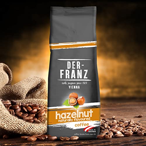 DER-FRANZ - Café aromatizado con avellana natural, molido, 500 g (paquete de 2)