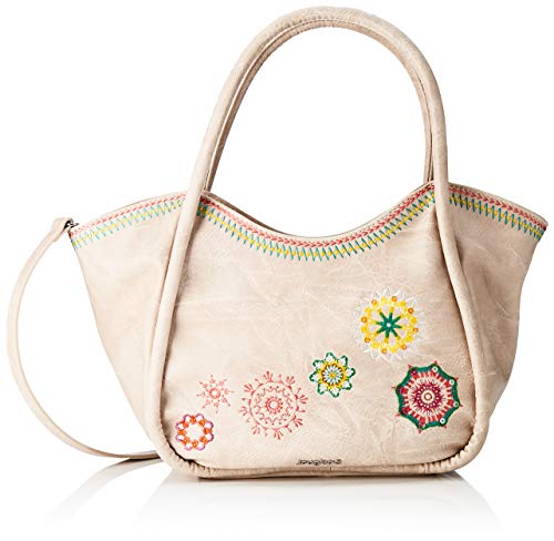 Desigual PU Shoulder Bag, Bolso Bandolera. para Mujer, marrón, U