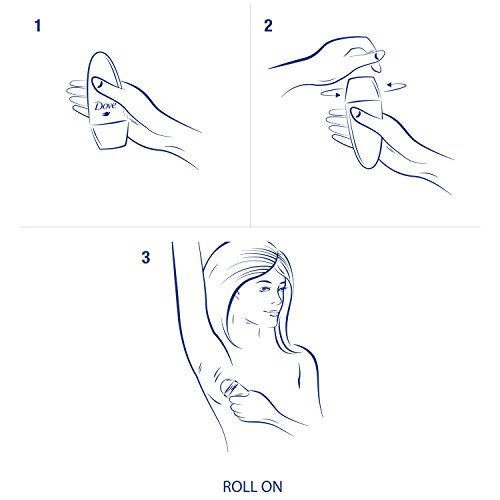 Desodorante Dove Roll-on, aroma de pomelo y limón, sin aluminio, 6 unidades (50 ml).