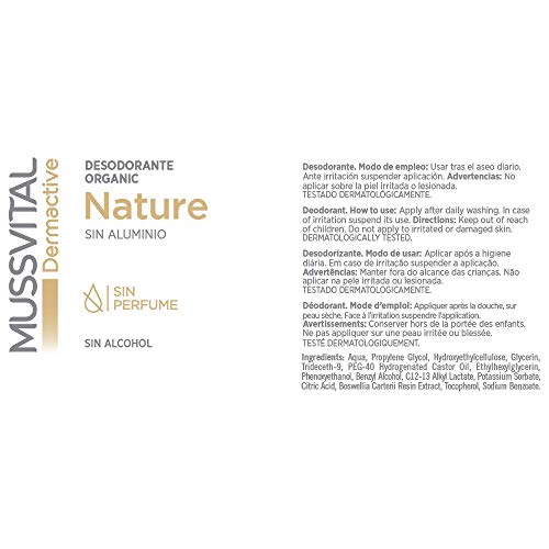 Desodorante Mussvital Dermactive Nature Pack 2 Uds x 75ml. Roll-on