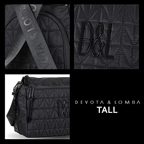 Devota y Lomba Mochila Mujer antirrobo. Mochilas Mujer Casual. Mochila Impermeable. Mochila Mediana. Cómoda y Ligera. Diseño y Calidad. 10 x 20 x 32 cm. Tall 227583-01. Color Negro