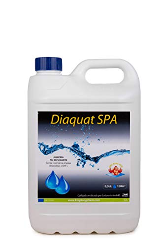 DIASA INDUSTRIAL Algicida no espumante DIAQUAT SPA 5 L - Antialgas de acción rápida - Sin Cobre