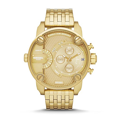 Diesel DZ7287 - Reloj cronógrafo de Cuarzo para Hombre, Correa de Acero Inoxidable Chapado Color Dorado