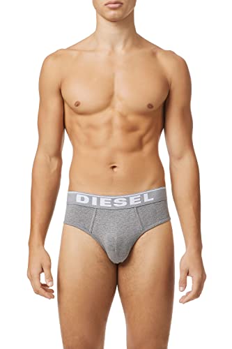 Diesel UMBR-ANDRETHREEPACK, Calzoncillo para Hombre, Multicolor (Dark Grey Melange/Black/Bright White E3843/0jkkb), L, Pack de 3