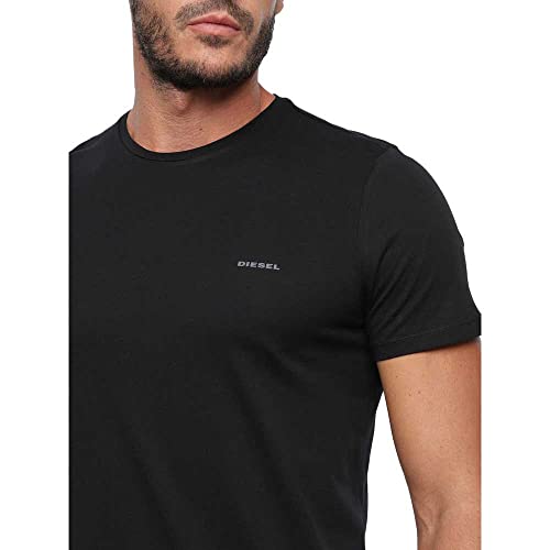 Diesel UMTEE-JAKETHREEPACK, Camiseta para Hombre, Multicolor (Black/Dress Blue/Olive Night E4079/0aalw), L, Pack de 3