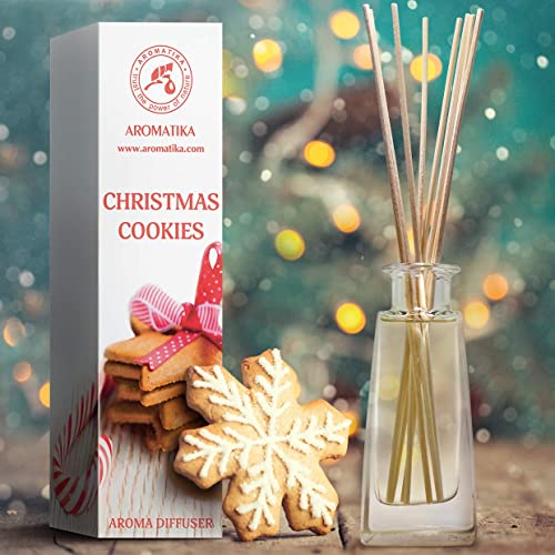 Difusor Aroma Galletas de Navidad 100ml - Difusor de Lengüeta - Fragancia de la Habitación - Fragancia para el Hogar - Ambientador - Difusor Aroma Galletas de Navidad - Regalo