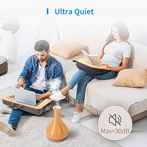 Difusor Aromaterapia Wi-Fi, Humidificador Ultrasónico Aromaterapia Inteligente, 400ml. Compatible con Alexa y Google. Meross App. Sin BPA.