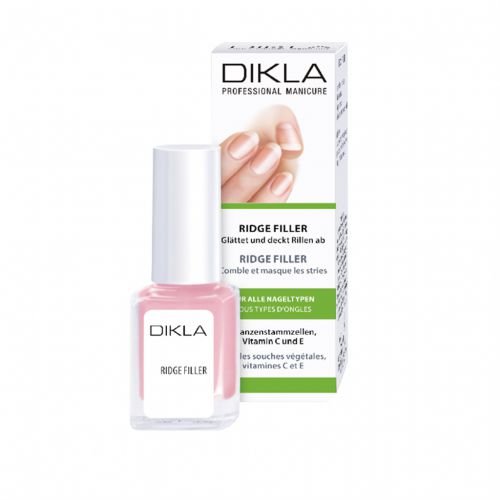 DIKLA Ridge Filler 12 ml, alisa las ranuras de las uñas de forma sostenible, da un sutil acabado rosa, calidad suiza.