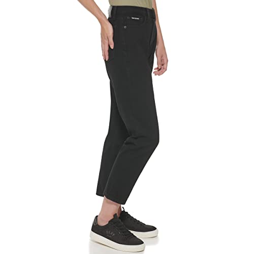 DKNY Broome High Rise Vintage Jeans, Negro, 36 para Mujer