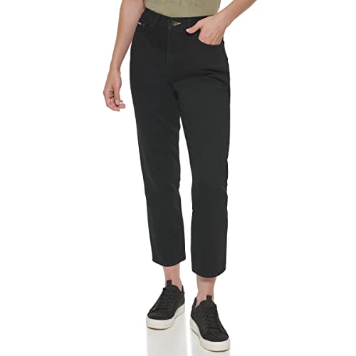 DKNY Broome High Rise Vintage Jeans, Negro, 36 para Mujer