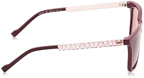 DKNY DK510S Gafas de Sol, Oxblood, 55 MM, 18 MM, 135 MM para Mujer