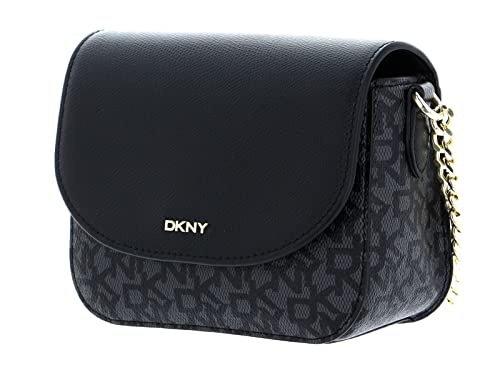 DKNY Felicia Flap Crossbody Bag BK Logo - BK