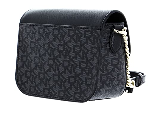 DKNY Felicia Flap Crossbody Bag BK Logo - BK