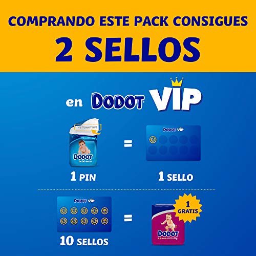 Dodot Pañales Bebé-Seco Talla 6 (+13 kg), 132 Pañales con Protección Antifugas, Pack Mensual