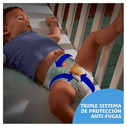 Dodot Pañales Bebé-Seco Talla 6 (+13 kg), 132 Pañales con Protección Antifugas, Pack Mensual