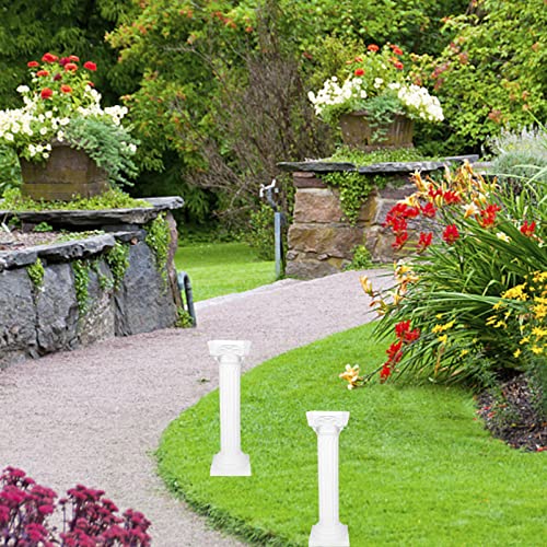 DOITOOL Columna Romana Columna Griega: Antigua Columna Romana Guía de Carretera Escultura Arquitectónica Decoración para La Boda 88X27cm