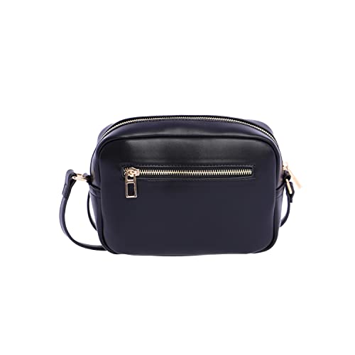 DON ALGODON Bolso Bandolera Paris para Mujer, Negro, 21(Ancho) x 8(Fondo) x 15(Alto) cm