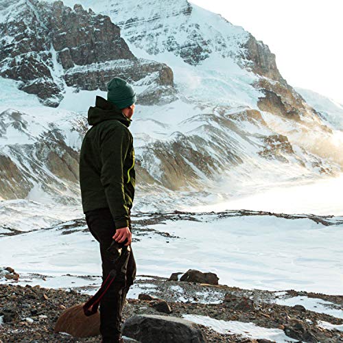 DonDon Gorro de Invierno Gorro de Abrigo diseño clásico Moderno y Suave Verde Pino