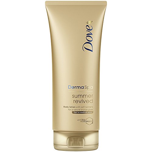 Dove Derma Spa Summer Revived Fair to Medium Skin Body Lotion 200 ml (paquete de 3)