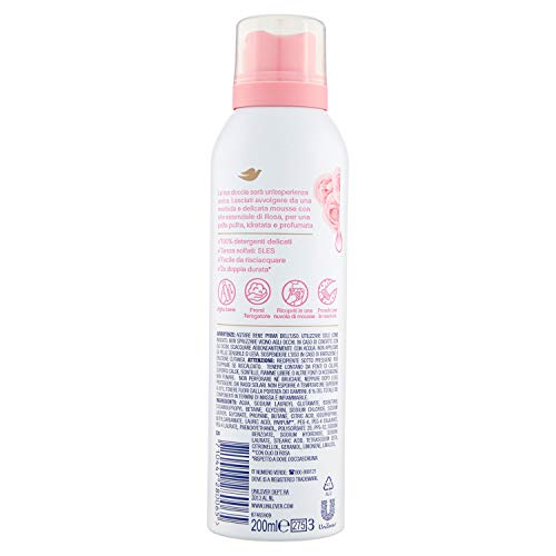 Dove - Gel de ducha con aceite de rosa, 200 ml, paquete de 3