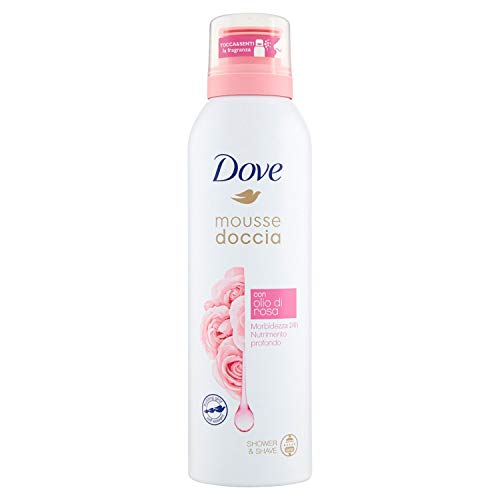 Dove - Gel de ducha con aceite de rosa, 200 ml, paquete de 3