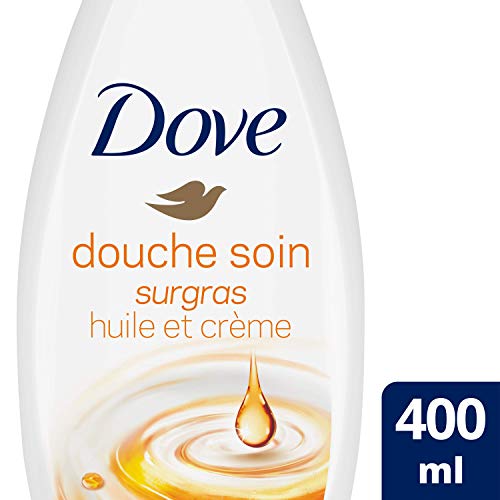 Dove Gel Douche Surgras Sans Sulfates, Huile et Crème pour Peaux Sèches (Lot de 2x750 ml)