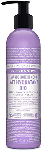 Dr. Bronner 's bio Loción Corporal Estilos Aroma de cultivo ecológico), sin perfume Vegano, no aditivos, certificado de Comercio Justo