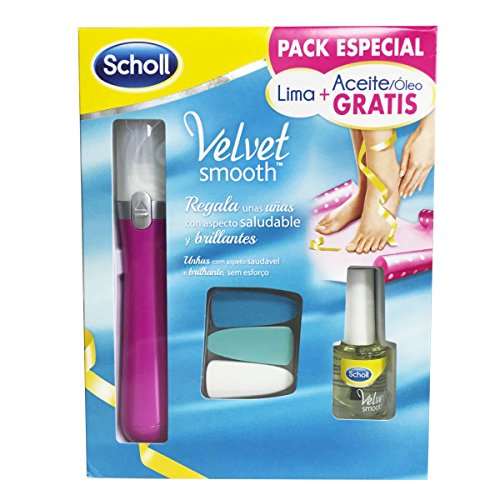 DR. SCHOLL LIMA ELECTRONICA DE UÑAS + ACEITE SCHOLL VELVET SMOOTH PACK