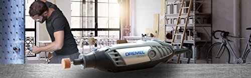 Dremel 3000 - Multiherramienta, 130 W, kit con eje flexible y 25 accesorios, velocidad variable 10.000-33.000 rpm para tallar, fresar, amolar, limpiar, pulir, cortar, lijar y grabar (Versión Español)