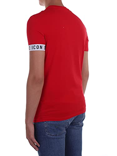 DSquared UOMO T-Shirt con Logo Rosso Mod. D9M3S3450 XL