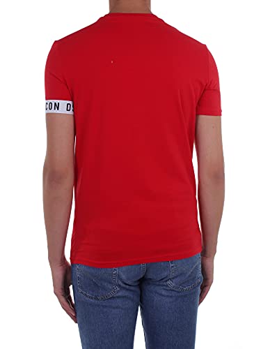 DSquared UOMO T-Shirt con Logo Rosso Mod. D9M3S3450 XL