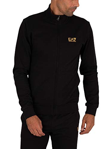 EA7 Train Core ID Cotton Tracksuit XXL Black and Gold